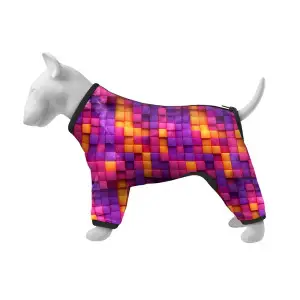 Вітровка для собак WAUDOG Clothes, малюнок "Куби 3Д", S40, В 56-59 см, С 37-40 см