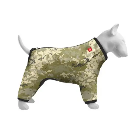 Вітровка для собак WAUDOG Clothes, малюнок "Мілітарі", S35, В 47-51 см, С 35-39 см