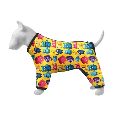 Вітровка для собак WAUDOG Clothes, малюнок "Мохнаті монстри", L55, В 77-79 см, С 50-55 см