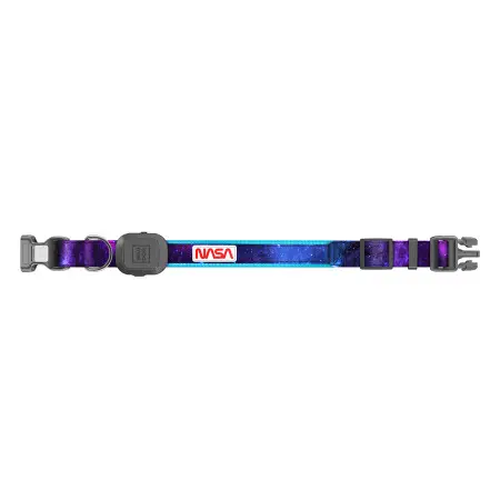 Нашийник для собак з підсвічуванням WAUDOG LED, NASA21, Type-C, S-M, Ш 25 мм, Дов 31-45 cm