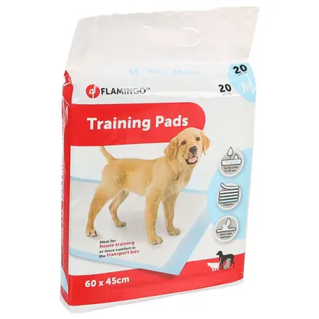 Flamingo Training Pads Puppy ФЛАМІНГО одноразова пелюшка для цуценят , M, 60х45 см, 20 шт