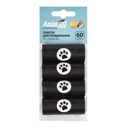 Змінні пакети AnimAll 4 рулона по 15 шт, чорні