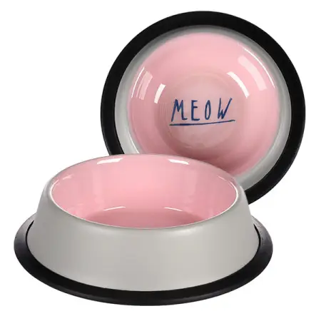 Flamingo Nell Antislip ФЛАМИНГО АНТИСЛИП эмалированная миска для кошек 200мл