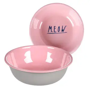 Flamingo Nell Round ФЛАМІНГО НЕЛЛ КРУГЛА емальована миска для котів 350 мл