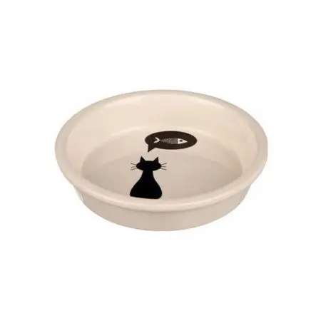 Миска Trixie для котів, керамічна, 13 см, 250 мл (біла)
