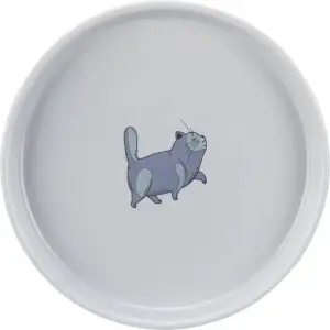 Миска Trixie для котів, пласка та широка, 600 мл, d:23 см (керамічна)
