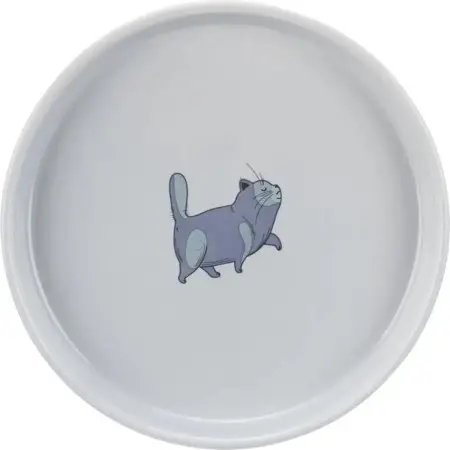 Миска Trixie для котів, пласка та широка, 600 мл, d:23 см (керамічна)