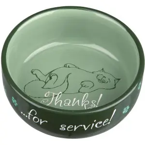 Миска Trixie Thanks for Service для котів, керамічна, 11 см, 300 мл