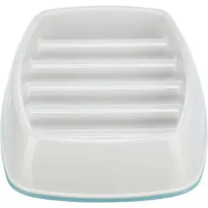 Миска Trixie Повільне годування для котів, 21х14 см, 250 мл (сіра)