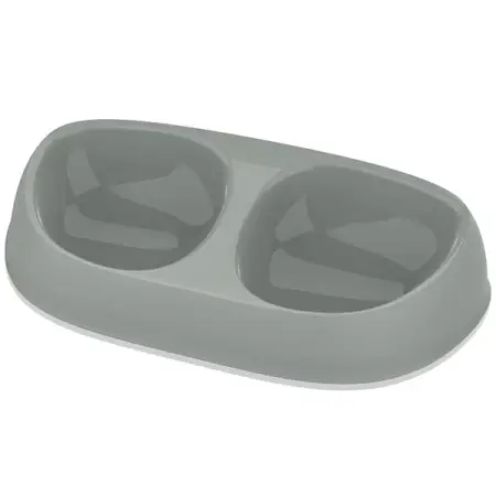 Moderna Double Sensibowl МОДЕРНА СЕНСІБОУЛ подвійна миска для котів, 2х200мл , Оливковий