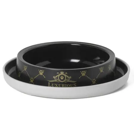 Moderna Trendy Dinner Luxurious МОДЕРНА ЛАКШЕРІЗ миска для котів і собак , 210 мл Чорний