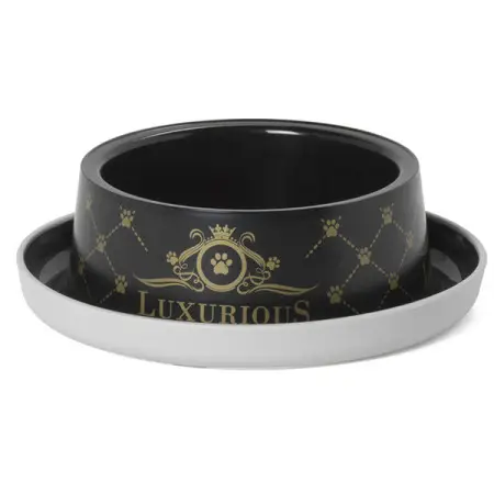 Moderna Trendy Dinner Luxurious МОДЕРНА ЛАКШЕРІЗ миска для котів і собак , 350 мл Чорний
