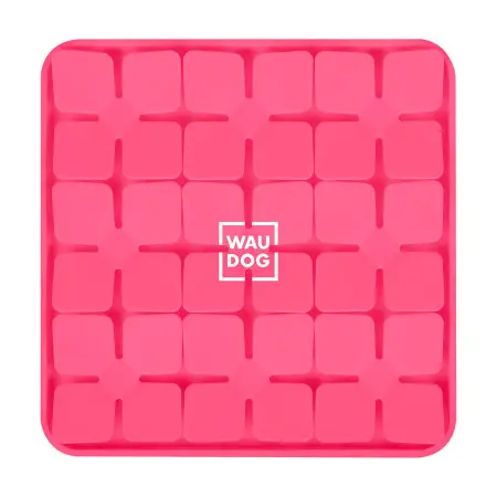 Килимок для пошуку корму WAUDOG Silicone, 205х205х17 мм, рожевий