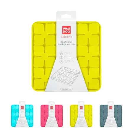 Килимок для пошуку корму WAUDOG Silicone, 205х205х17 мм, жовтий