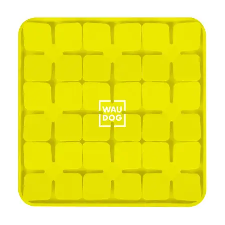 Килимок для пошуку корму WAUDOG Silicone, 205х205х17 мм, жовтий