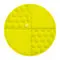 Килимок для злизування і повільного харчування WAUDOG Silicone, 211х211х30 мм, жовтий