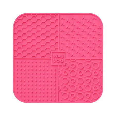 Килимок для злизування WAUDOG Silicone, 190х190х10 мм, рожевий