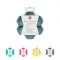 Миска для повільного харчування WAUDOG Silicone, 450 мл, сірий