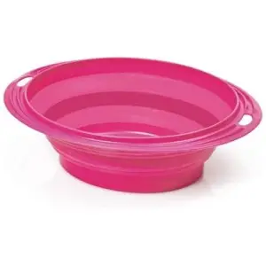 Миска розкладна похідна для собак та котів Squeeze Oval Small, 0,5 л, 19x14,5x5,5 см