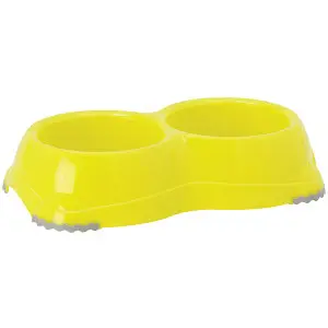 Moderna Double Smarty Bowl Small МОДЕРНА СМАРТІ подвійна миска для собак і котів, 2х330мл , Лимонний