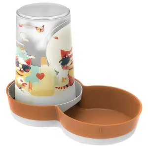 Moderna Tasty Large Indy&Louis МОДЕРНА ІНДІ та ЛУЇЗА автоматична годівниця поїлка для котів, 1.5л , 1.5 л., Карамель