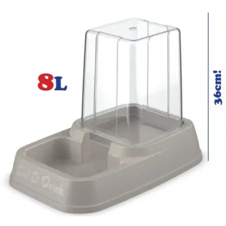 Диспенсер для корму або води Georplast Eat&Drink 8 л, 44x26x36 см.