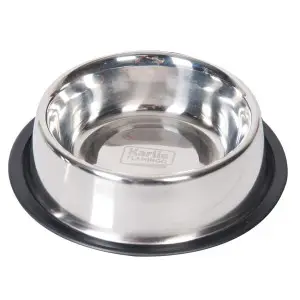 Flamingo Dish Rubber Rim ФЛАМІНГО РУБЕР РІМ миска з гумовим обідком для собак, нержавіюча сталь 1,59 л