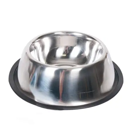 Flamingo Dish Rubber Rim ФЛАМІНГО РУБЕР РІМ миска з гумовим обідком для собак, нержавіюча сталь 2,33 л