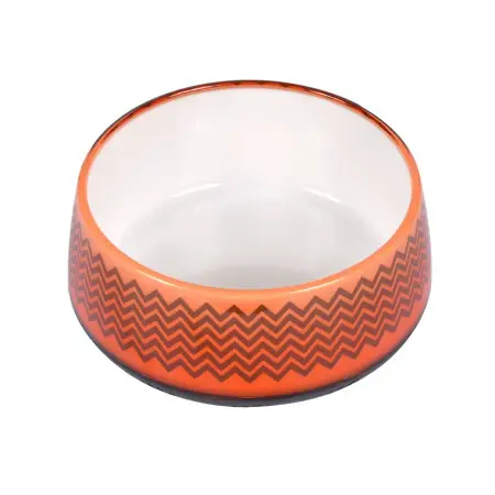 Миска AnimAll Super PS05020 с узором, 300 мл, оранжевая