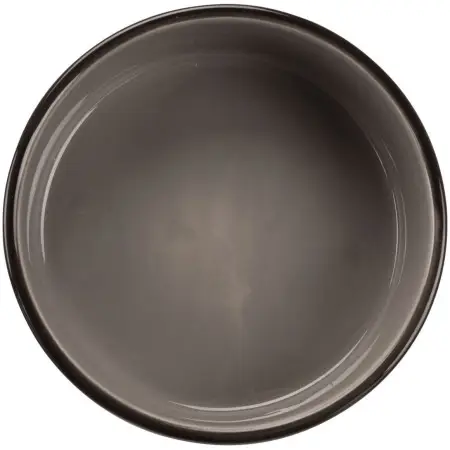 Миска Trixie для собак, коричнева з лапками, 1,4 л, d:20 см (керамічна)