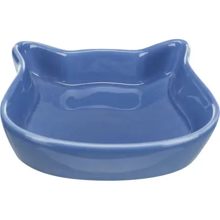 Миска Trixie для кошек керамическая в форме кошачьей головы, 0,25 л, 12 х 12 см