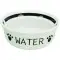 Миска Trixie Water керамічна для собак 0,6 d 15 см біло-чорна