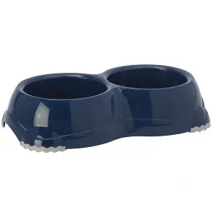 Moderna Double Smarty Bowl Medium МОДЕРНА СМАРТІ подвійна миска для собак, 2х645мл , Чорничний d-14 см