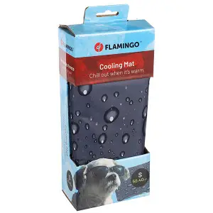 Flamingo Cooling Pad Drop ФЛАМІНГО ОХОЛОДЖУВАЛЬНА ПІДСТИЛКА КРАПЛІ для собак і котів , S, Сірий