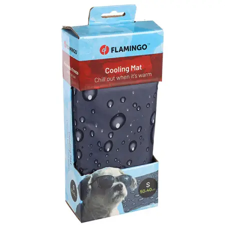 Flamingo Cooling Pad Drop ФЛАМИНГО ОХЛАДИТЕЛЬНАЯ ПОДСТИЛКА КАПЛИ для собак и кошек , S, Серый