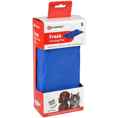 Flamingo Cooling Pad Fresk ФЛАМІНГО САМООХОЛОДЖУВАЛЬНА ПІДСТИЛКА для собак і котів , S, 50х40х0,5 см, Cиній