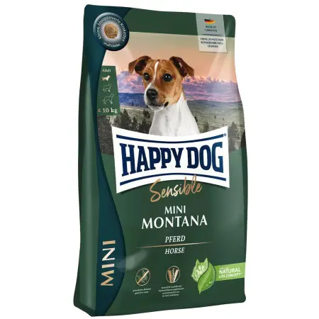 Сухий корм Happy Dog Sensible Mini Montana для собак дрібних порід вагою до 10 кг з кониною 4 кг