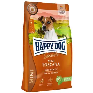 Сухий корм Happy Dog Sensible Mini Toscana для собак дрібних порід вагою до 10 кг з качкою та лососем 4 кг