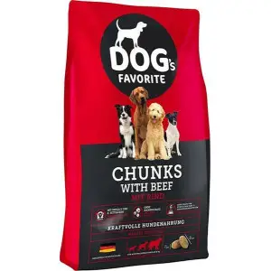Сухий корм Happy Dog Dog's Favorite Chunks With Beef,  для собак з яловичиою, 15 кг (60947)