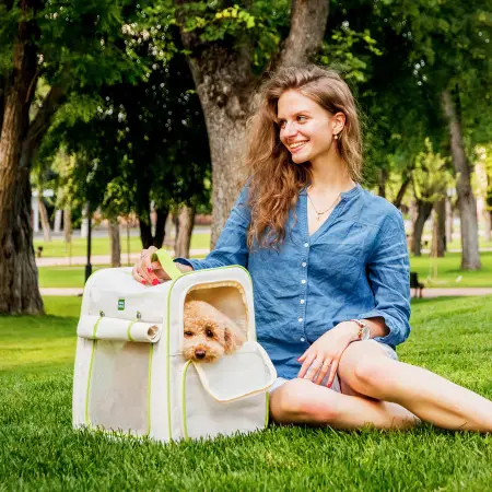 Рюкзак-переноска для кошек и мелких пород собак WAUDOG Relax Eco, 42*34*27 см, до 8 кг