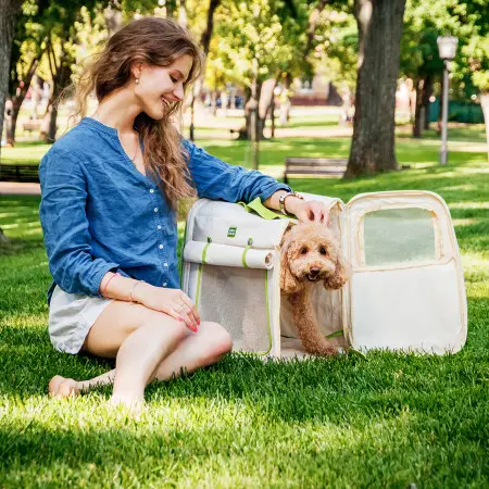 Рюкзак-переноска для кошек и мелких пород собак WAUDOG Relax Eco, 42*34*27 см, до 8 кг
