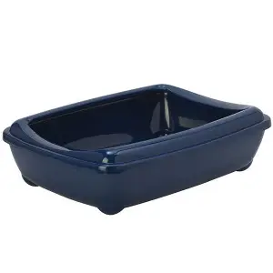 Moderna Arist-O-Tray Jumbo МОДЕРНА АРІСТ-О-ТРЕЙ ДЖУМБО туалет з бортиком лоток для котів, 57х43х16см , Чорничний 