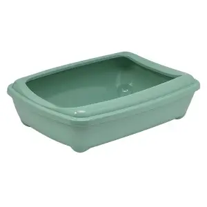 Moderna Arist-O-Tray Jumbo МОДЕРНА АРІСТ-О-ТРЕЙ ДЖУМБО туалет з бортиком лоток для котів, 57х43х16см , Cвітло зелений 