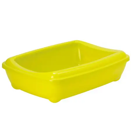 Moderna Arist-O-Tray Jumbo МОДЕРНА АРИСТ-О-ТРЕЙ ДЖУМБО туалет с бортиком лоток для кошек, 57х43х16см, Лимонный
