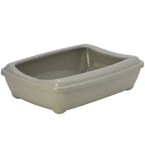 Moderna Arist-O-Tray Jumbo МОДЕРНА АРІСТ-О-ТРЕЙ ДЖУМБО туалет з бортиком лоток для котів, 57х43х16см , Теплий сірий 