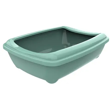 Moderna Arist-O-Tray Medium МОДЕРНА АРІСТ-О-ТРЕЙ МЕДІУМ туалет з бортиком лоток для котів, 43х31х12см , Cвітло зелений