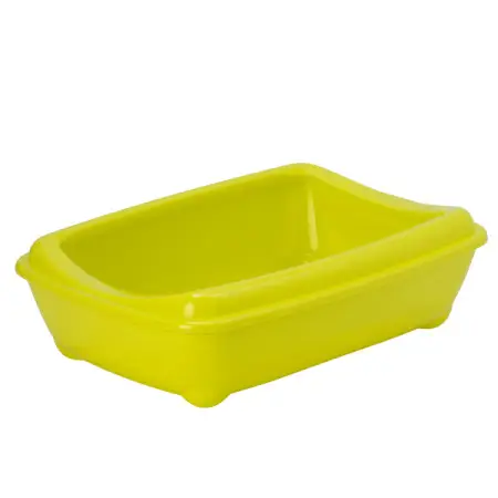 Moderna Arist-O-Tray Medium МОДЕРНА АРІСТ-О-ТРЕЙ МЕДІУМ туалет з бортиком лоток для котів, 43х31х12см , Лимонний