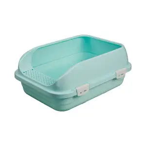 Туалет AnimAll CNR-127 для котів, під наповнювач, з лопаткою, 58×42×24 см, м'ятний