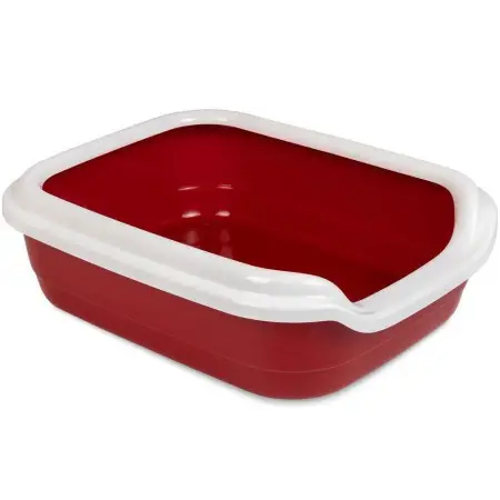 Туалет для котів Природа Comfort L, 49х39х15 см, бордовий
