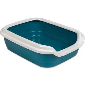 Туалет для котів Природа Comfort L, 49х39х15 см, синій